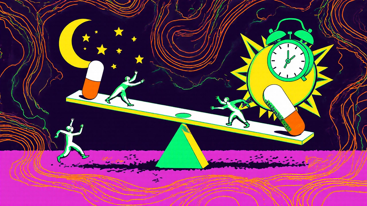 Pharmacological seesaw with low and high mirtazapine doses affecting sleep and wakefulness.