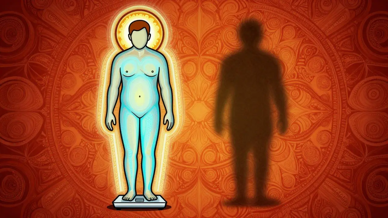 Illustration comparing sustained weight loss with potential regain over time