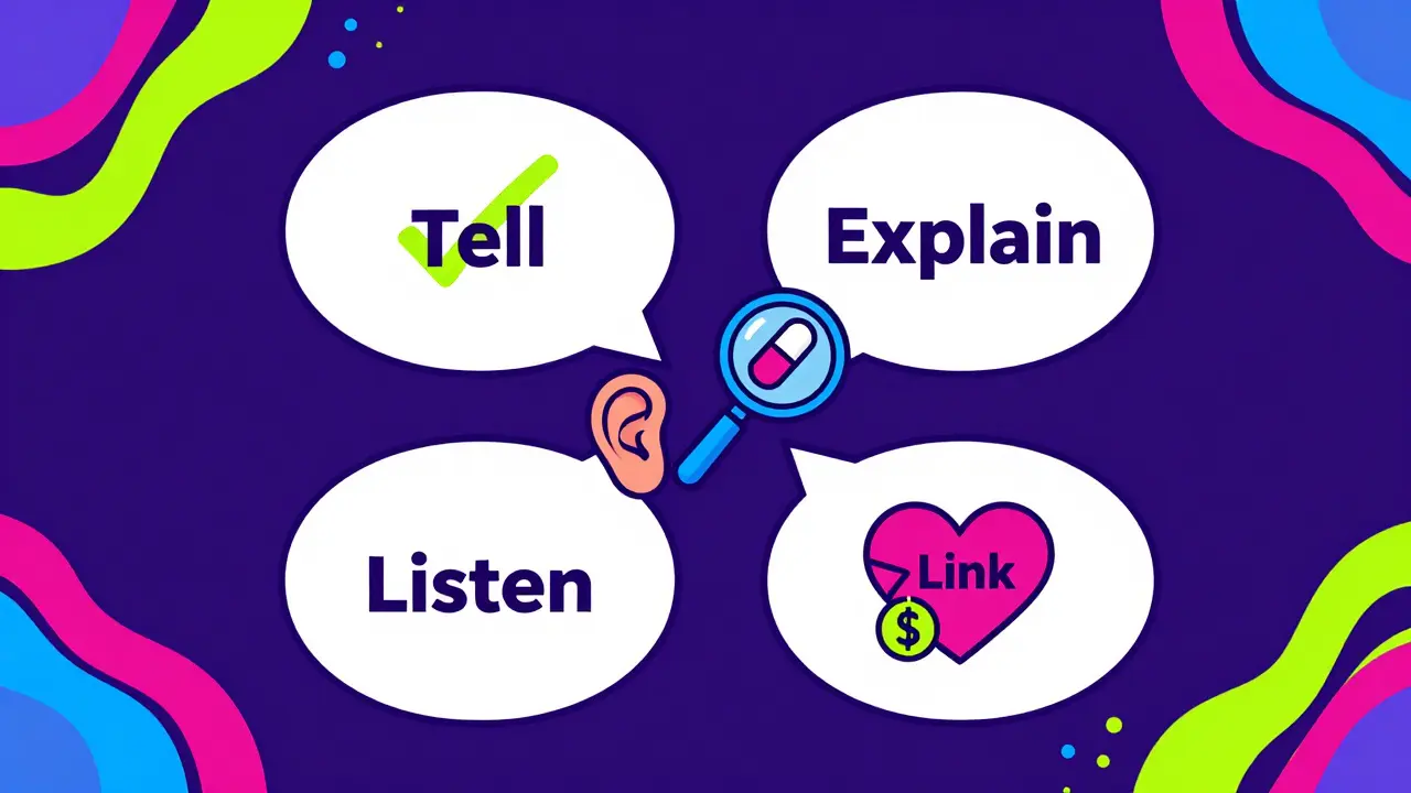 Colorful abstract representation of the TELL communication framework.